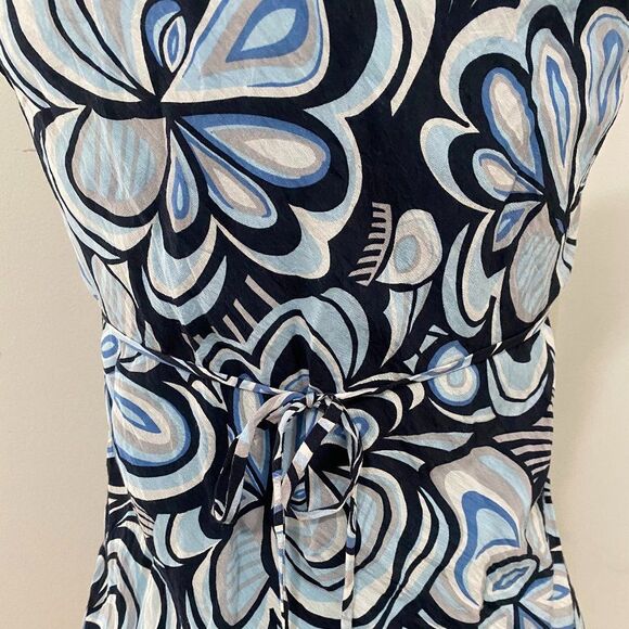 Dress Barn Floral Boho Square Neck Short Sleeve Fitted Womens Top Size S - Picture 4 of 6